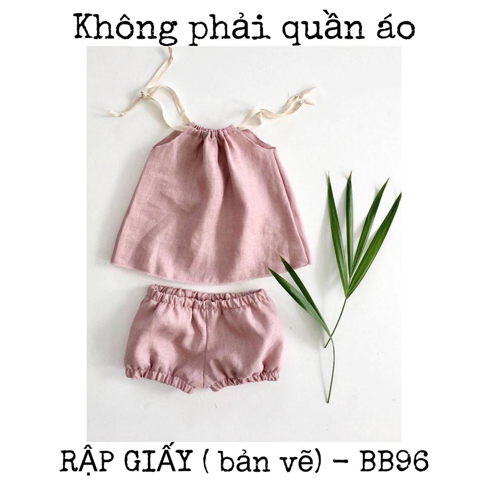 RẬP GIẤY(bản vẽ)_ BB66_ rập bộ đồ bé gái