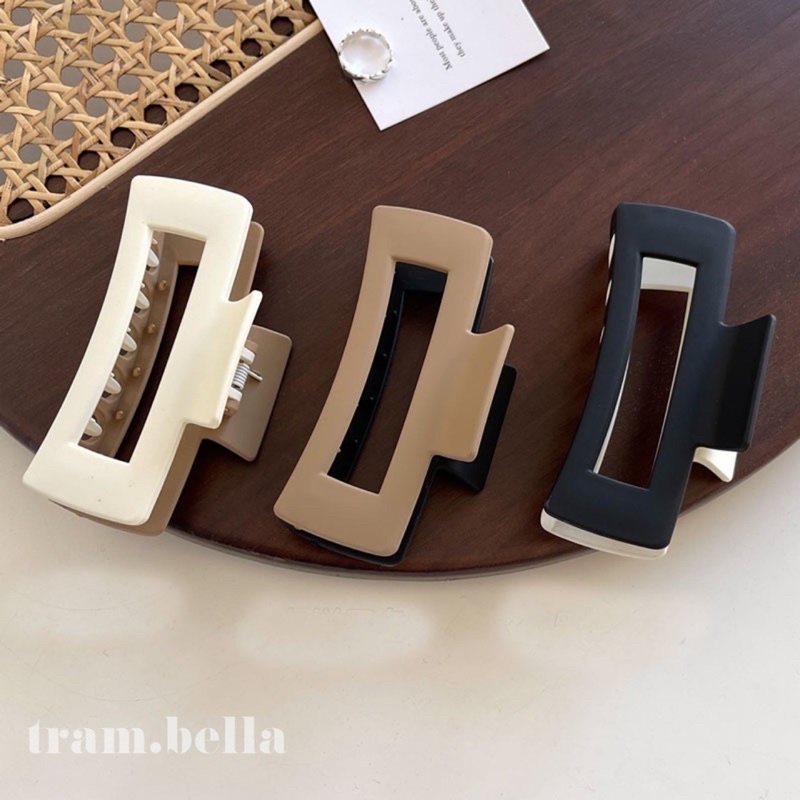 kẹp tóc kiểu phối màu kẹp tóc dài vuông tram.bella