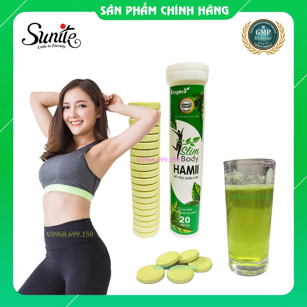[CHÍNH HÃNG] Giảm cân cấp tốc Slim Hamii thế hệ mới Chính Hãng Sunite - Hộp 20 Viên Sủi | BigBuy360 - bigbuy360.vn