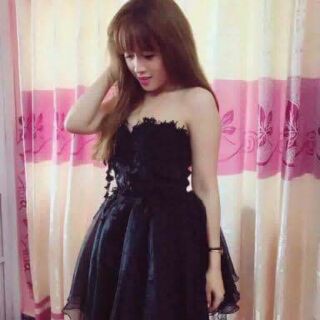 Đầm cúp ngực xòe công chúa
