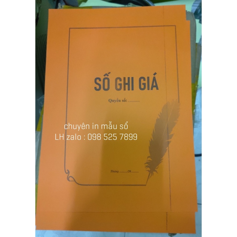 Sổ ghi Giá hàng hoá