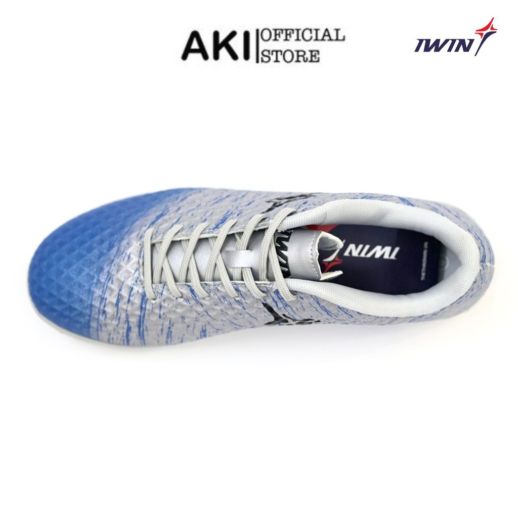 Giày đá bóng nam cỏ nhân tạo Iwin Impro Xám thể thao chính hãng cao cấp - IW006