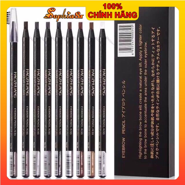 Chì xé kẻ mày phẩy sợi cao cấp Haozhuang Make Up Milano Eyebrow Pencil
