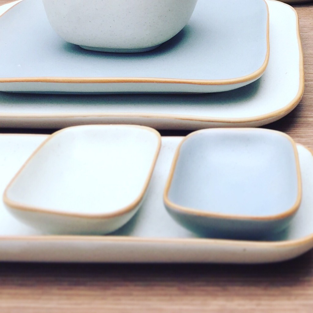 TWIN - Chén chấm sứ men mờ cao cấp 8 x 6 cm