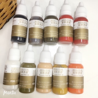 Mực phun xăm MEROYOR đủ màu