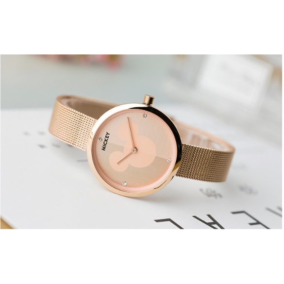 Đồng hồ nữ Titan Mickei màu vàng Chống nước MM-11157