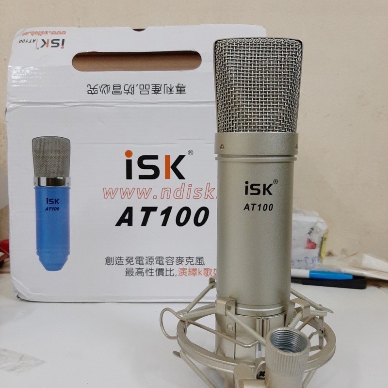 Mic Thu Âm livestream chuyên nghiệp isk AT100-bh 1 năm đổi mới