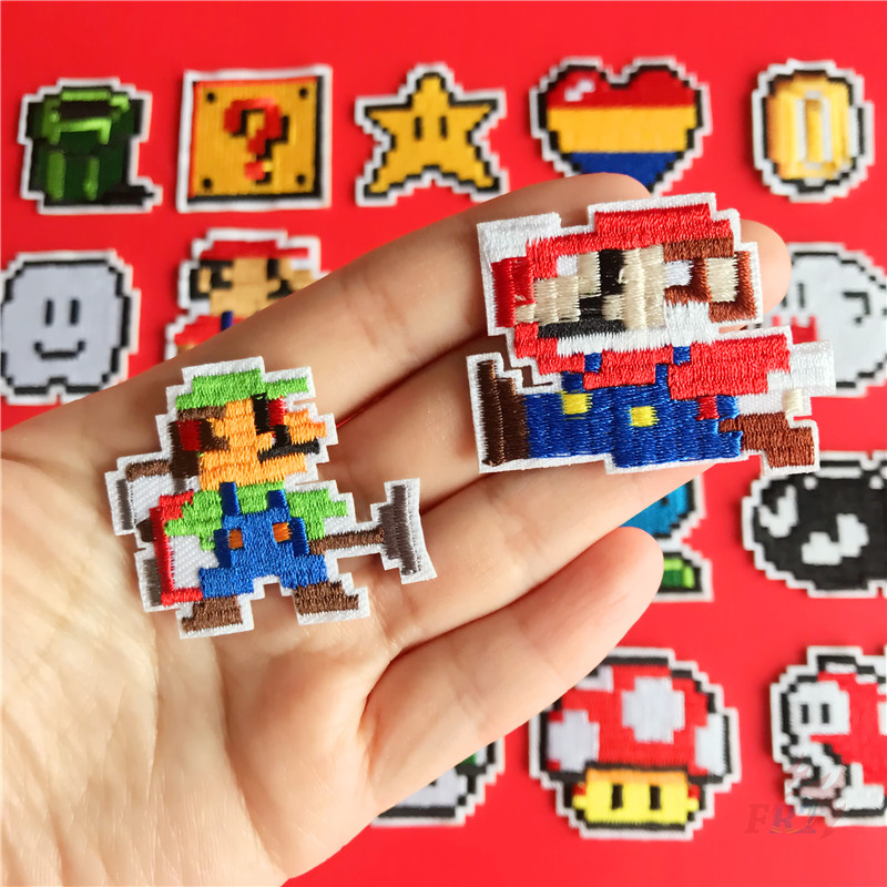 Miếng dán ủi quần áo hình Mario 02: Super Mario Bros sáng tạo độc đáo