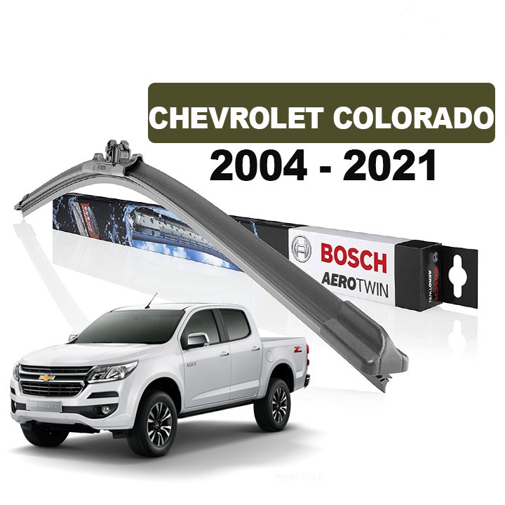Gạt Mưa Xe Chevrolet Colorado Thương Hiệu BOSCH Aerofit Lưỡi Silicon Siêu Sạch