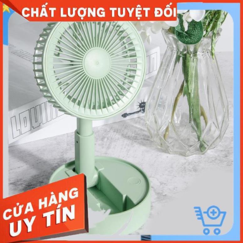 [ Bán Lẻ Giá Sỉ ] Quạt Mini Để Bàn Sạc Tích Điện Gấp Gọn USB Fan A9, Siêu Tiện Dụng Cho Mùa Hè 2021