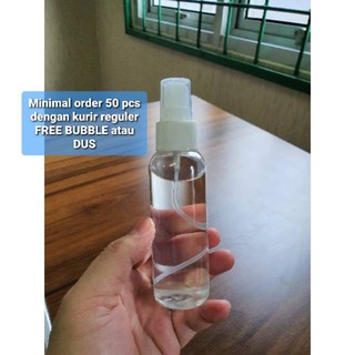 Image of Botol spray PET 100ml plastik tutup putih 100 ml