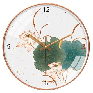 Đồng hồ treo tường kim trôi DECART trang trí phòng khách không tạo ra tiếng động có BH [ tặng pin + móc treo]