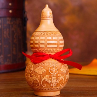 Hồ lô gỗ đào ngũ phúc