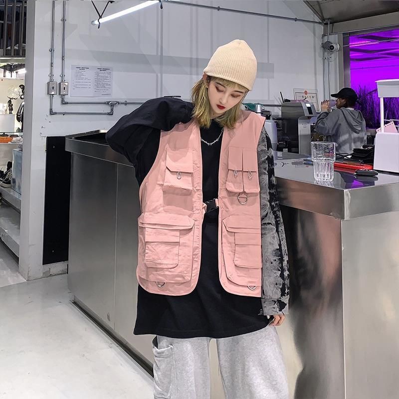 Áo khoác gile kaki unisex