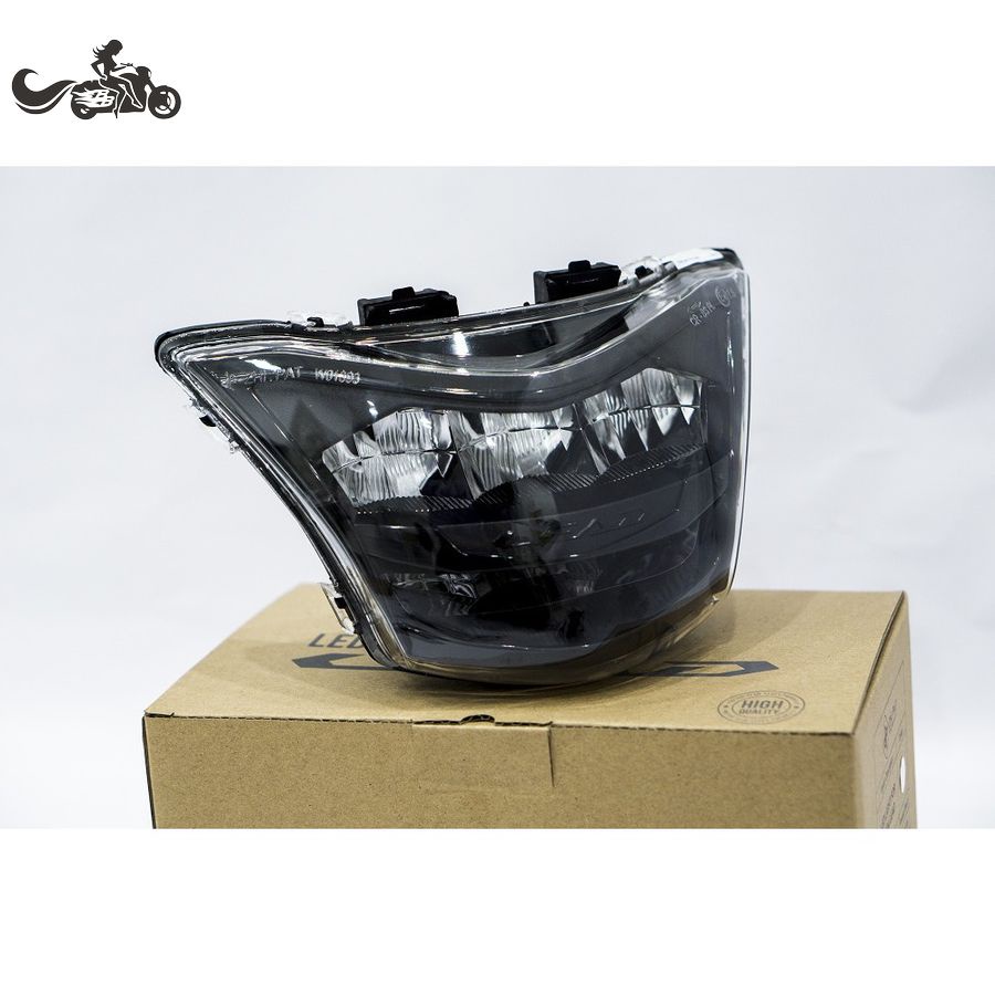 Đèn Pha Led Xe Lead 2 Tầng Bản 2013-2016 &amp; 2017-2018 Chính Hãng Zhi.Pat, Cao Cấp, Siêu Sáng. Màu Trắng Bạc &amp; Đen Khói