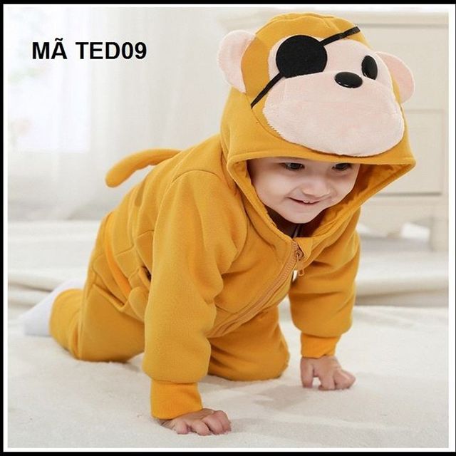 Bộ đồ nỉ hình thú cho bé TED09