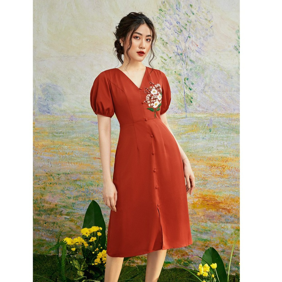 OLV - Đầm Melora Embroidered Dress