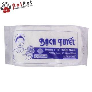 Bông Y Tế Thấm Nước Bạch Tuyết Túi 5g