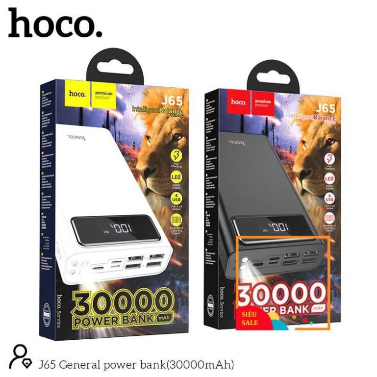 Sạc dự phòng 30000mah 40000mah chính hãng Hoco J65 dung lượng lớn tiện lợi sự dụng