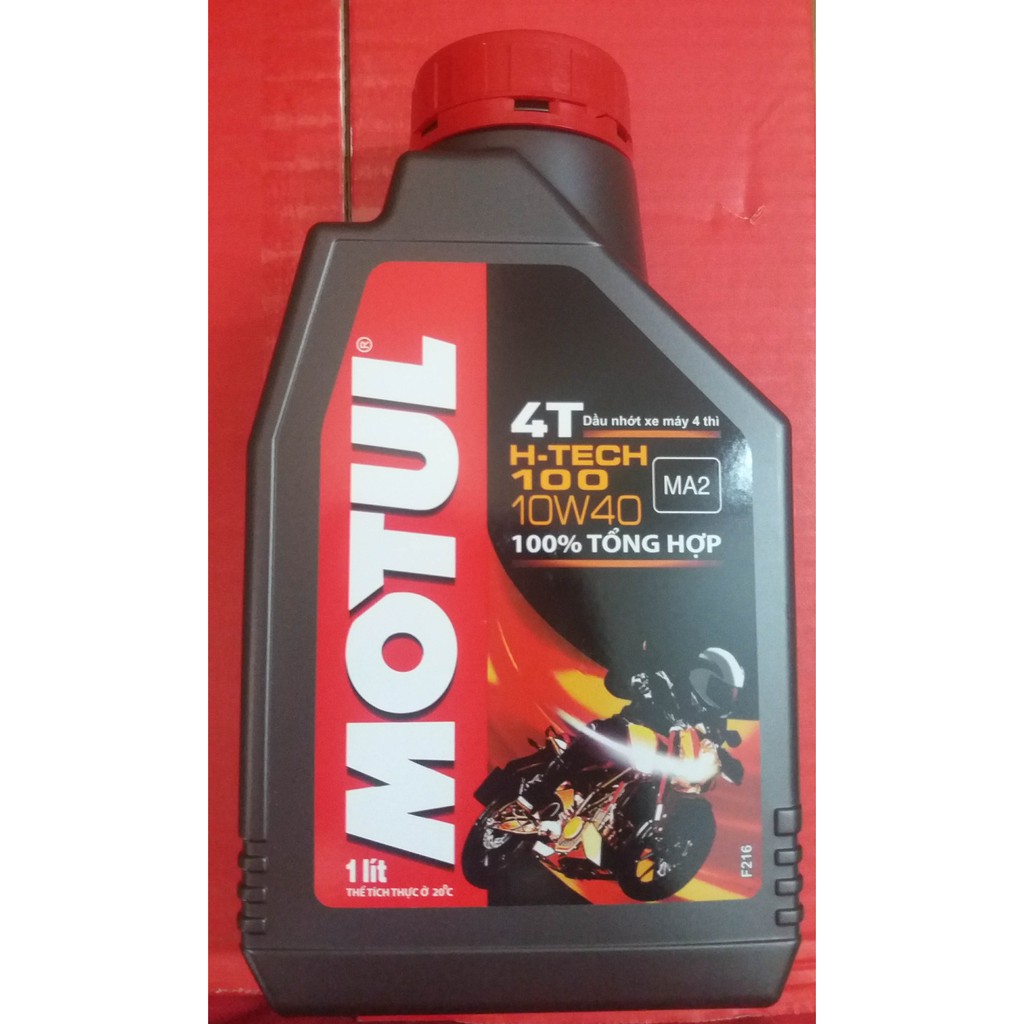 Nhớt Motul Htech 100 10W40 MA2 100% TỔNG HỢP