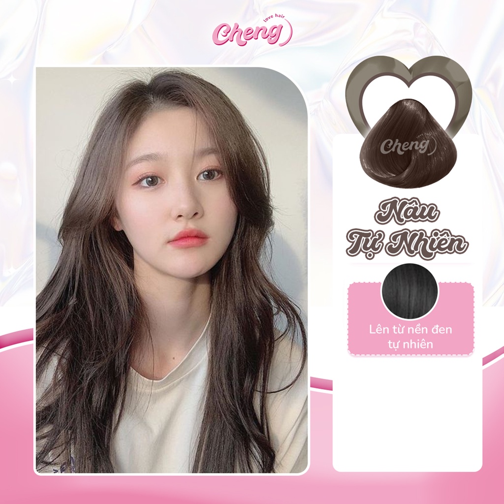 Thuốc Nhuộm Tóc Màu NÂU TỰ NHIÊN Không Tẩy | Chenglovehair, Chenglovehairs