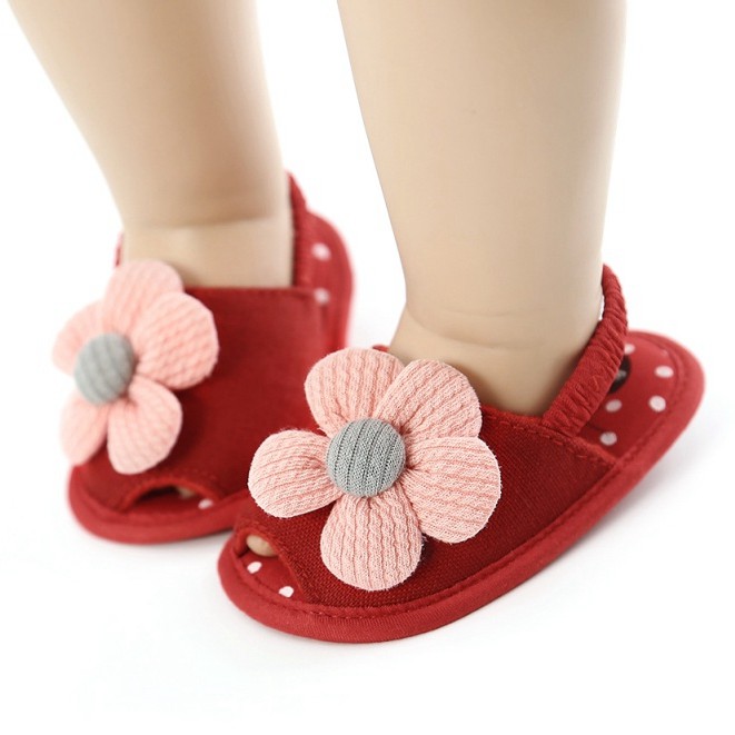 Giày Sandal Đế Mềm Chống Trượt Cho Bé Gái Từ 0-18 Tháng Tuổi