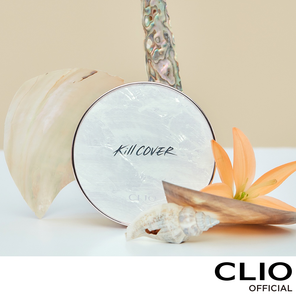 Phấn nước Clio Kill Cover căng mượt da phiên bản giới hạn Bloom In The Shell 15g*2 Spf50 + Pa + + +
