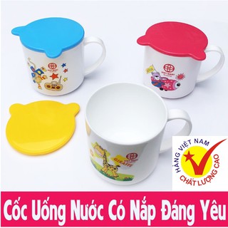 Combo 10 cái cốc nước ly nhựa có nắp hàng việt nam.