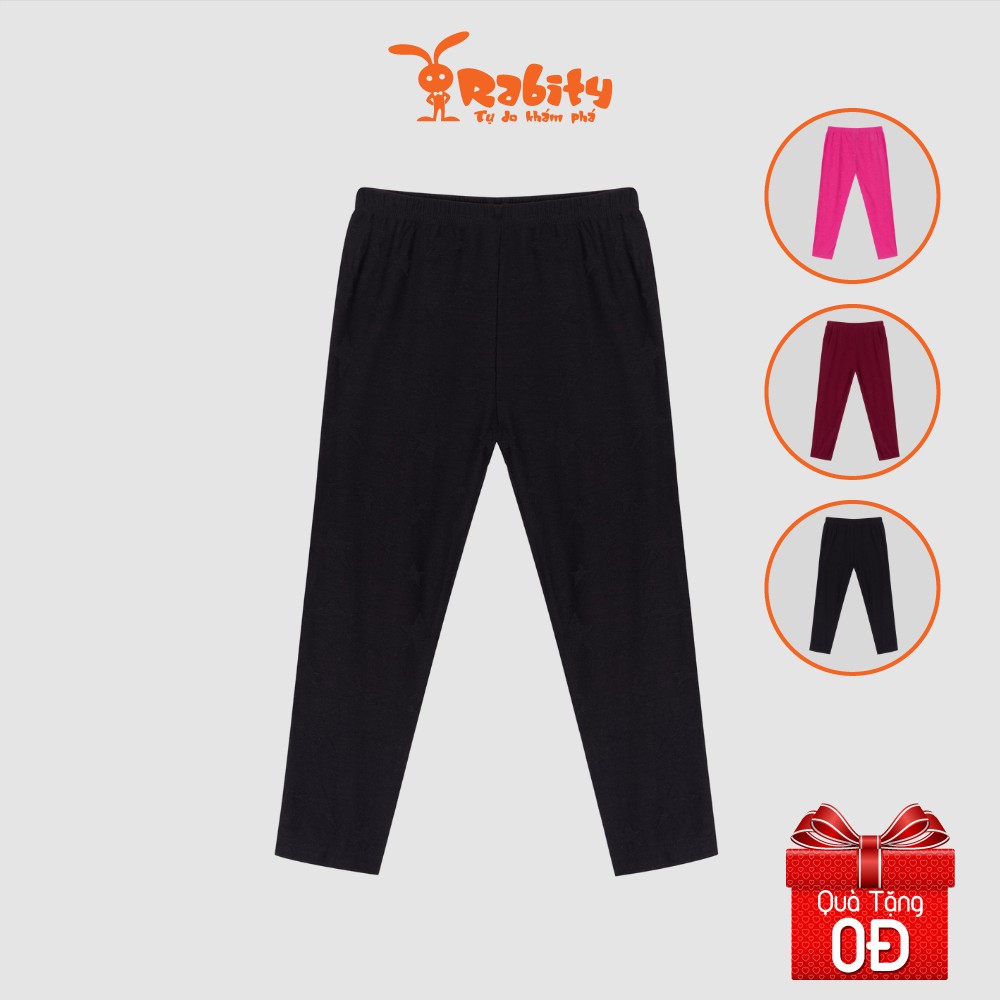 Quần legging bé gái RABITY sợi tre kiểu dáng basic 90715.90714