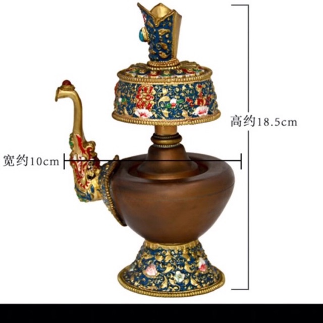 [PHÁP BẢO MINH CHÂU] BÌNH SÁI TỊNH TO CÓ VÒI - PHÁP LAM