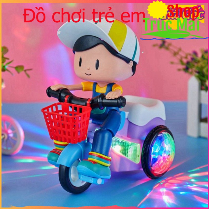 [Loại 1] Bé Tập đạp xe xe đạp vui nhộn đồ chơi cho bé đèn trung thu