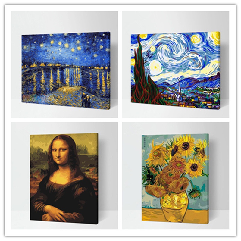 DIY Tranh Sơn Dầu Số Hóa  Nhiều Mẫu Hot Trend