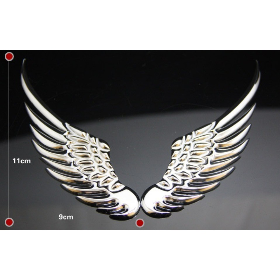 LOGO CÁNH CHIM 3D KIM LOẠI Ô TÔ XE HƠI SÁNG BÓNG SANG TRỌNG