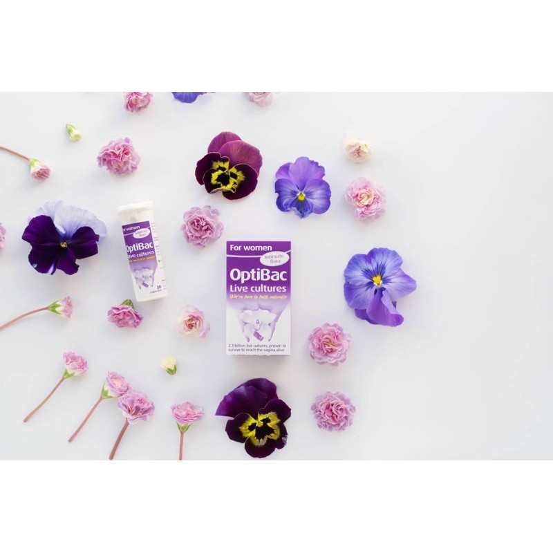 Men vi sinh Optibac tím ngăn ngừa viêm nhiễm vùng kín cho phụ nữ (Optibac For Women) chuẩn nội địa UK | BigBuy360 - bigbuy360.vn