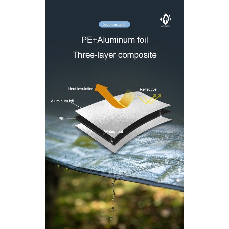 Thảm dã ngoại cách nhiệt NatureHike NH20FCD03