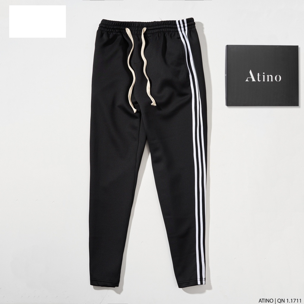 Quần Thể Thao Nam, Quần Jorger Nam 3 Sọc Lửng Đầu Gối - QTT06