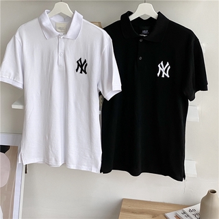 MLB Áo Thun Có Cổ Tay Ngắn Thời Trang Dành Cho Nam Và Nữ