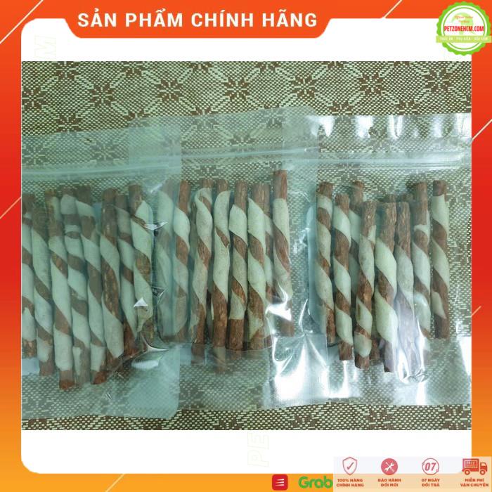 Xương gậm da bò xoắn 🦮 FREESHIP 🦮 Pet Snack THT MS: 853 12 cây | bánh thưởng xương gậm da bò sạch răng cho chó cún