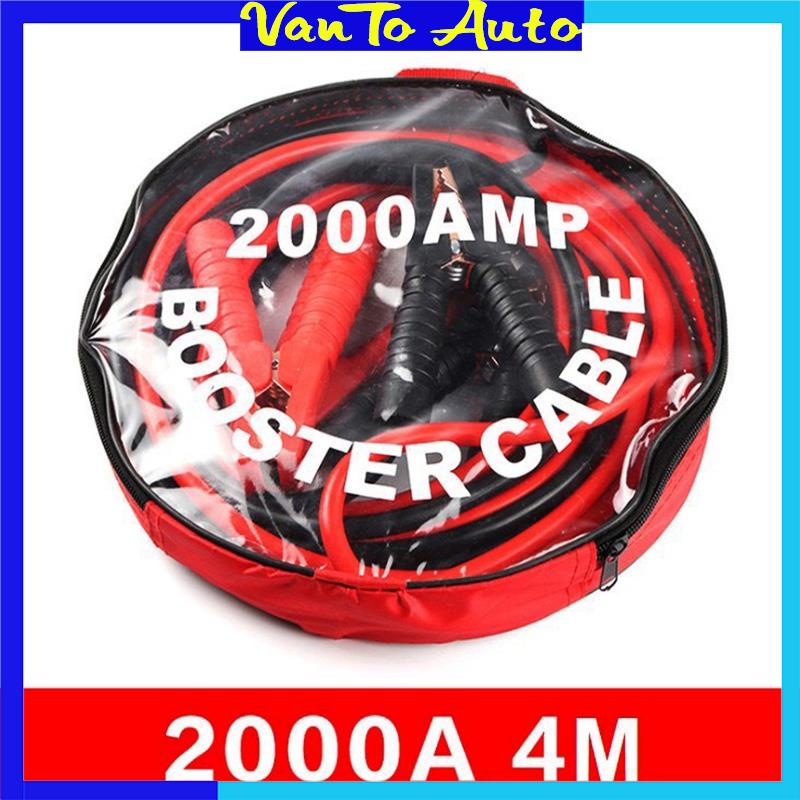 ⚡Video Thật⚡ Dây Câu Bình Acquy Ô Tô - Dây Câu Bình Ắc Quy Ô Tô 2000AMP, Dài 4M