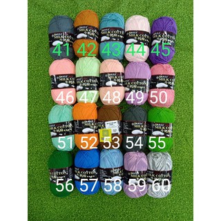 len 41 tới số 60 Milk cotton giá 41k/ cuộn