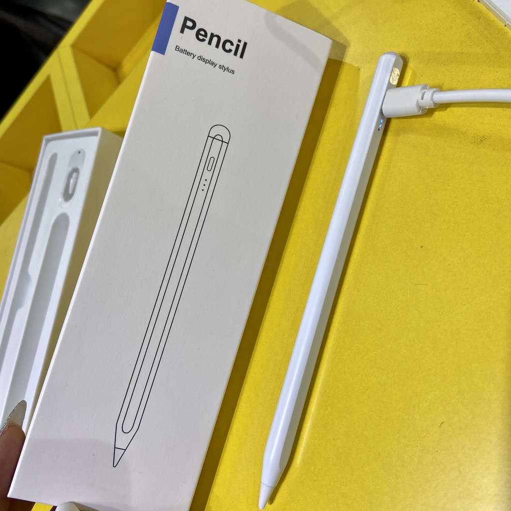 Bút cảm ứng Pencil iPad cao cấp - full box cho ipad máy tính bảng air 2 pro 5 -6 -7 - 8 - 9