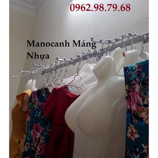 Móc Treo Máng Nhựa Nữ 5 Chiếc, 20 Móc Dẹt, 5 Bộ Móc Kẹp Mix Bộ