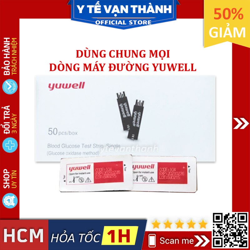 ✅ Que Thử Đường Huyết- Yuwell Y330, (Date Xa) (Dùng Chung Cho Các Dòng Máy Đường Yuwell) -VT0708 | Y Tế Vạn Thành