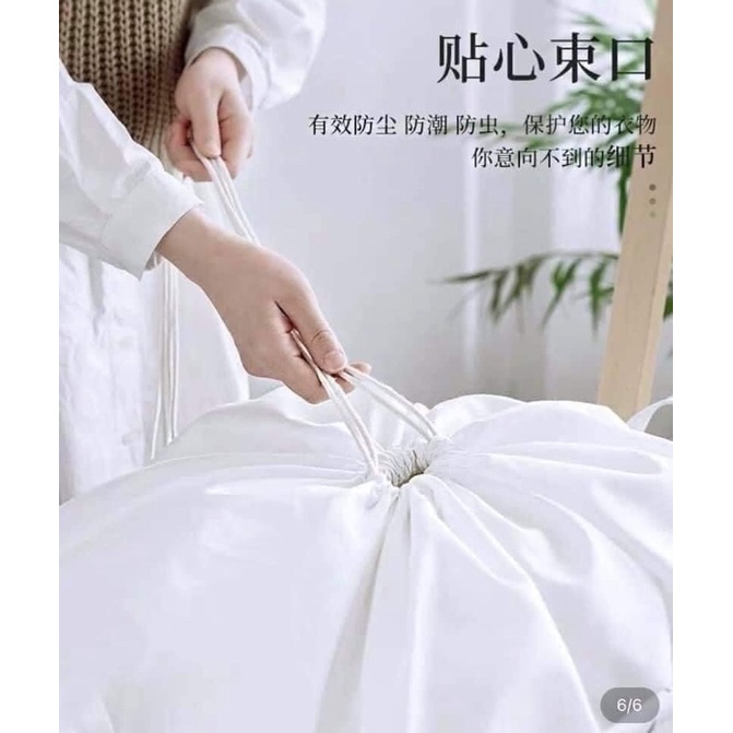 Giỏ đựng quần áo bằng vải cỡ lớn 100 lít - túi đựng chăn màn đa năng