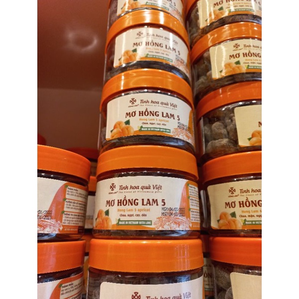 Ô mai Mơ Hồng Lam 5 - ô mai Hồng Lam 11 hàng đường - Hộp/gói 200g/300g/500g