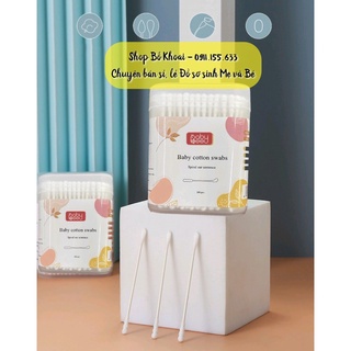TĂM BÔNG ĐA NĂNG BABY BEE LÕI GIẤY HỘP 200 CHIẾC