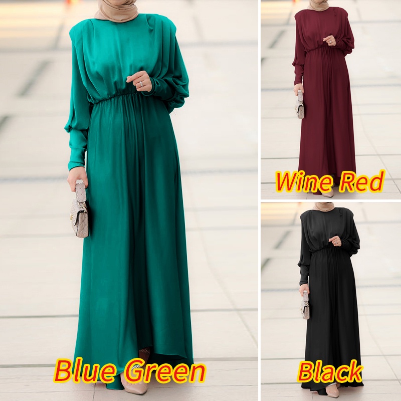 Đầm Zanzea dài tay phồng thời trang dành cho phụ nữ Hồi giáo