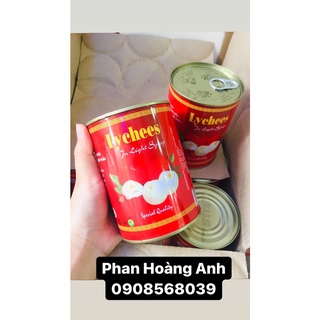 Lon trái vải ngâm đường thanh hà 560gr