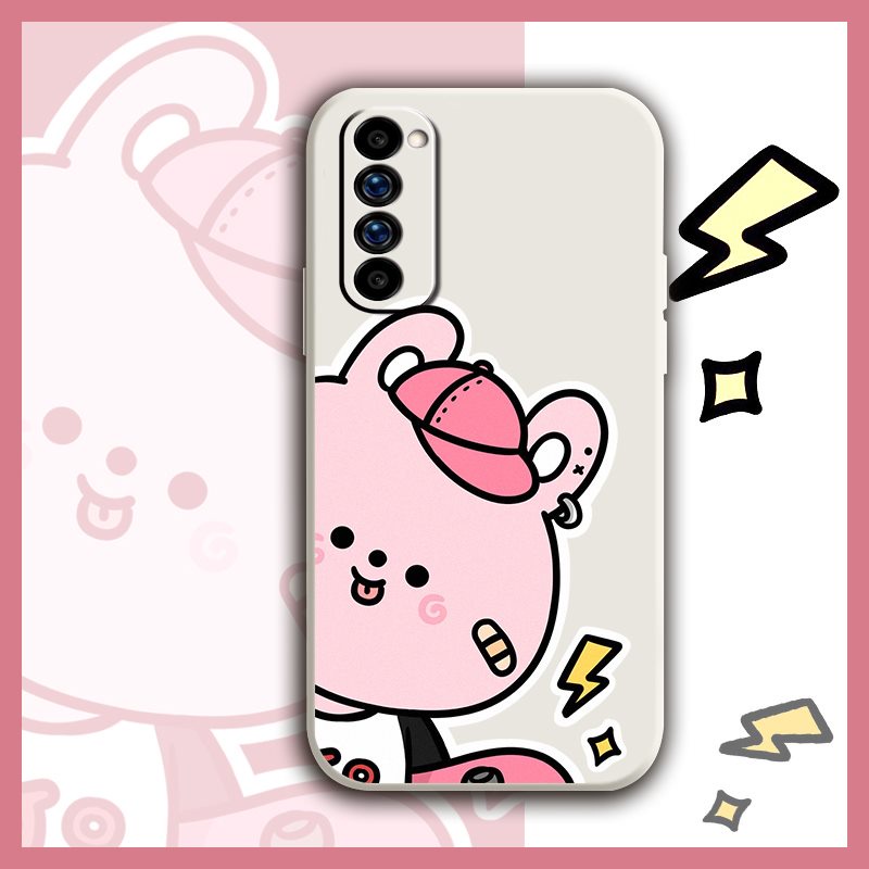 Ốp Điện Thoại Silicon Màu Trơn Chống Rơi Bảo Vệ Ống Kính Máy Ảnh Cho OPPO Reno4 Pro 4G silicone