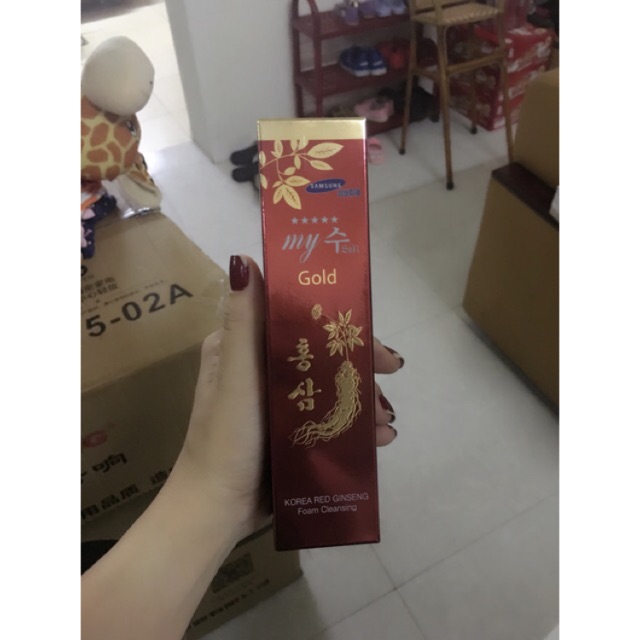 Sữa rửa mặt My Gold hồng sâm Hàn Quốc trắng mịn da